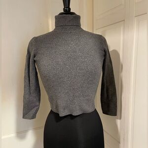 Charcoal Gray Women's Turtleneck Sweater